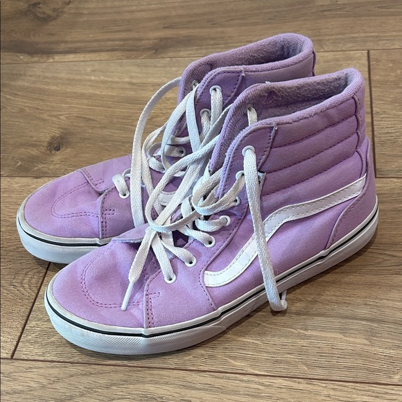 Vans Women's Lavender High-Top Sneakers Size 5
